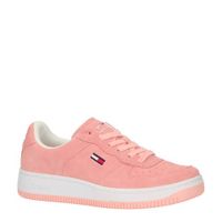 Tommy Jeans Pastel suède sneakers roze - thumbnail