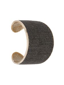 Tom Binns bracelet manchette 24ct - Noir