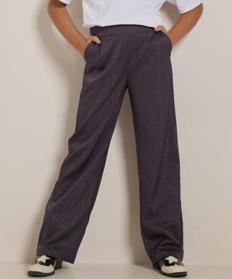 wide fit broek glitterstrepen