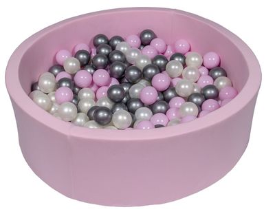 Viking Choice  Roze ballenbak 90 cm met 300 ballen parelmoer, licht paars & zilver