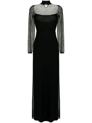 Ralph Lauren Collection robe longue évasée - Noir
