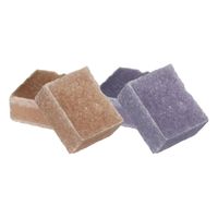 Ideas4seasons Amberblokjes/geurblokjes - lavendel en sandelhout - 6x stuks - huisparfum - Amberblokjes
