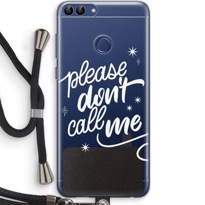 Don't call: Huawei P Smart (2018) Transparant Hoesje met koord