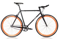 Quella Nero Oranje Fixie Fiets