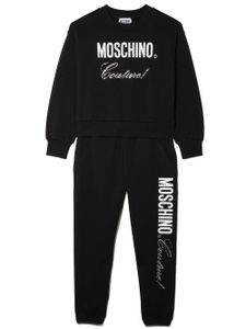 Moschino Kids survêtement à logo Couture - Noir