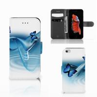Apple iPhone 6 | 6s | Telefoonhoesje | Met pasjeshouder | Vlinders