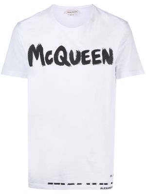 Alexander McQueen t-shirt à logo imprimé - Blanc
