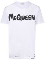 Alexander McQueen t-shirt à logo imprimé - Blanc - thumbnail