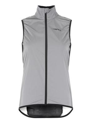 Craft Advanced Essence Lumen Wind fietsvest mouwloos grijs dames M