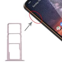 SIM-kaartlade + SIM-kaartlade + Micro SD-kaartlade voor Nokia 3.2 TA-1156 TA-1159 TA-1164 (Zilver)