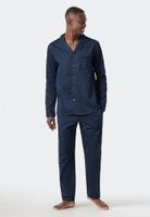 Schiesser Schiesser Pyjama Long dark blue 178337 54/XL