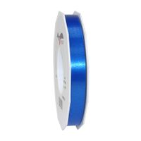 1x Luxe blauwe kunststof lint rollen 1,5 cm x 91 meter cadeaulint verpakkingsmateriaal   -