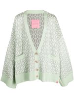 MONOCHROME cardigan en maille intarsia - Vert