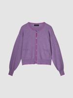 Cashmere vest met contrastnaden