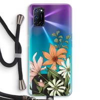 Floral bouquet: Oppo A72 Transparant Hoesje met koord