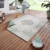 Dubbelzijdig Buitenkleed Triomphe - Groen / Crème maat: 230x160cm - materiaal: Polypropyleen - Dekbed-Discounter.nl