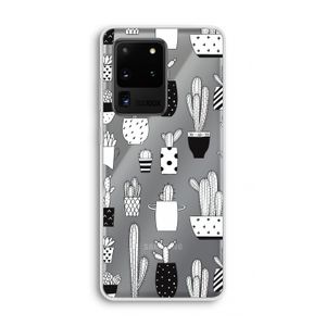 Cactusmotief: Samsung Galaxy S20 Ultra Transparant Hoesje