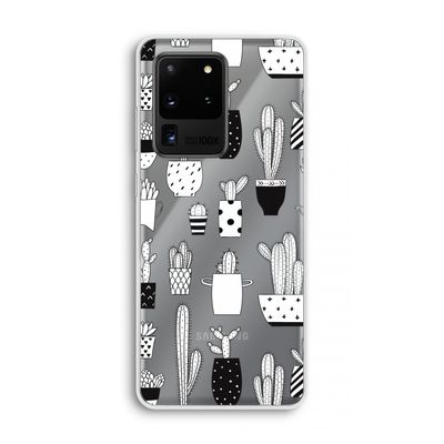 Cactusmotief: Samsung Galaxy S20 Ultra Transparant Hoesje