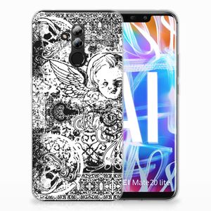 Silicone Back Case Huawei Mate 20 Lite Skulls Angel