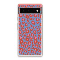 Leopard blue: Google Pixel 6 Transparant Hoesje