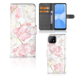 OPPO A73 5G Hoesje Lovely Flowers