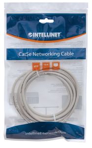 Intellinet 336758 RJ45 Netwerkkabel, patchkabel CAT 6 U/UTP 7.50 m Grijs 1 stuk(s)