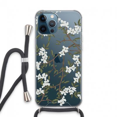Blossoming spring: iPhone 13 Pro Max Transparant Hoesje met koord