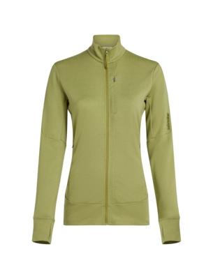 Icebreaker 260 Quantum IV LS Zip Vest Dames Olive L