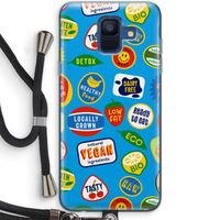 Fruitsticker: Samsung Galaxy A6 (2018) Transparant Hoesje met koord