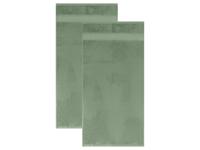 LIVARNO Set van 2 bamboe handdoeken 50 x 100 cm (Groen)