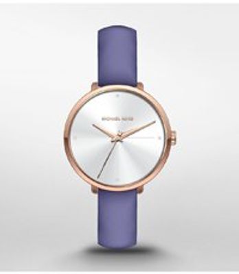 Horlogeband Michael Kors MK2820 Leder Paars 14mm