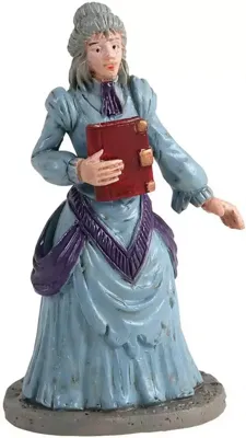 Lemax miss terry the bookstore owner halloween figuur Spooky Town 2021