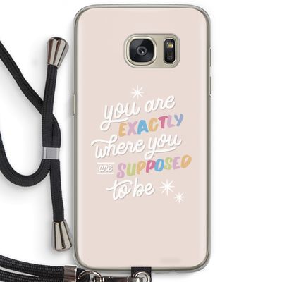 Right Place: Samsung Galaxy S7 Transparant Hoesje met koord