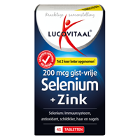 Lucovitaal Voedingssupplementen Selenium + Zink Tabletten 45Tabletten