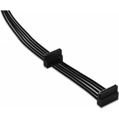 Be quiet! SATA power cable (400mm, 2x SATA) Zwart