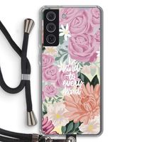 Kindness matters: Samsung Galaxy S21 FE Transparant Hoesje met koord