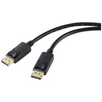 Renkforce RF-5245270 DisplayPort-kabel DisplayPort Aansluitkabel DisplayPort-stekker, DisplayPort-stekker 5.00 m Zwart 4K UHD - thumbnail