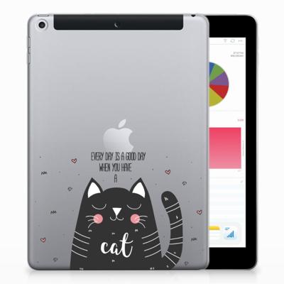 Apple iPad 9.7 2018 | 2017 Tablet Back Cover Cat Good Day Apple iPad 9.7 2018 | 2017 Tablet Back Cover Cat Good Day