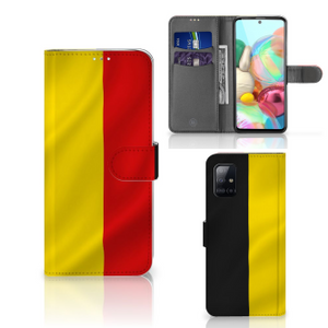 Samsung Galaxy A71 Bookstyle Case Belgische Vlag