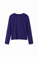 Geribd T-shirt met stras - BLUE - 13/14 Geribd T-shirt met stras - BLUE - 13/14