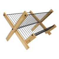 Imperial Kitchen Afdruiprek bamboe met metaaldraad