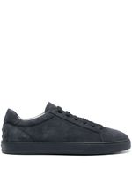 Tod's baskets en daim à logo imprimé - Bleu