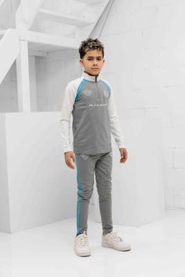 Black Bananas JR. Football Trainingspak Kids Lichtgrijs - Maat 152 - Kleur: LichtgrijsWitBlauw | Soccerfanshop