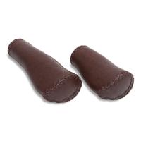 Selle Orient bruine handvatten - microvezel leer - 130/92mm
