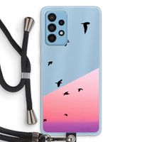 Fly away: Samsung Galaxy A52 Transparant Hoesje met koord
