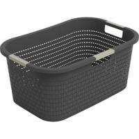 Rotho wasmand 40l country antraciet