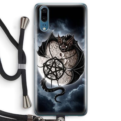 Volle maan: Huawei P20 Transparant Hoesje met koord