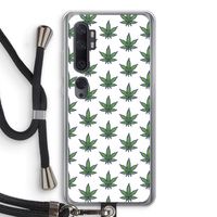 Weed: Xiaomi Mi Note 10 Transparant Hoesje met koord