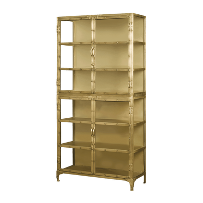 RENEW Vitrinekast 'Minoru' kleur Antique Brass