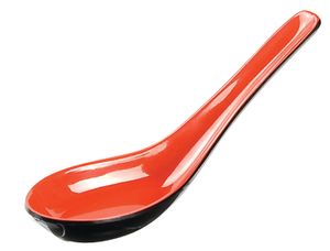 Melamine Lepel Zwart/Rood - 13.5 x 4.5 cm